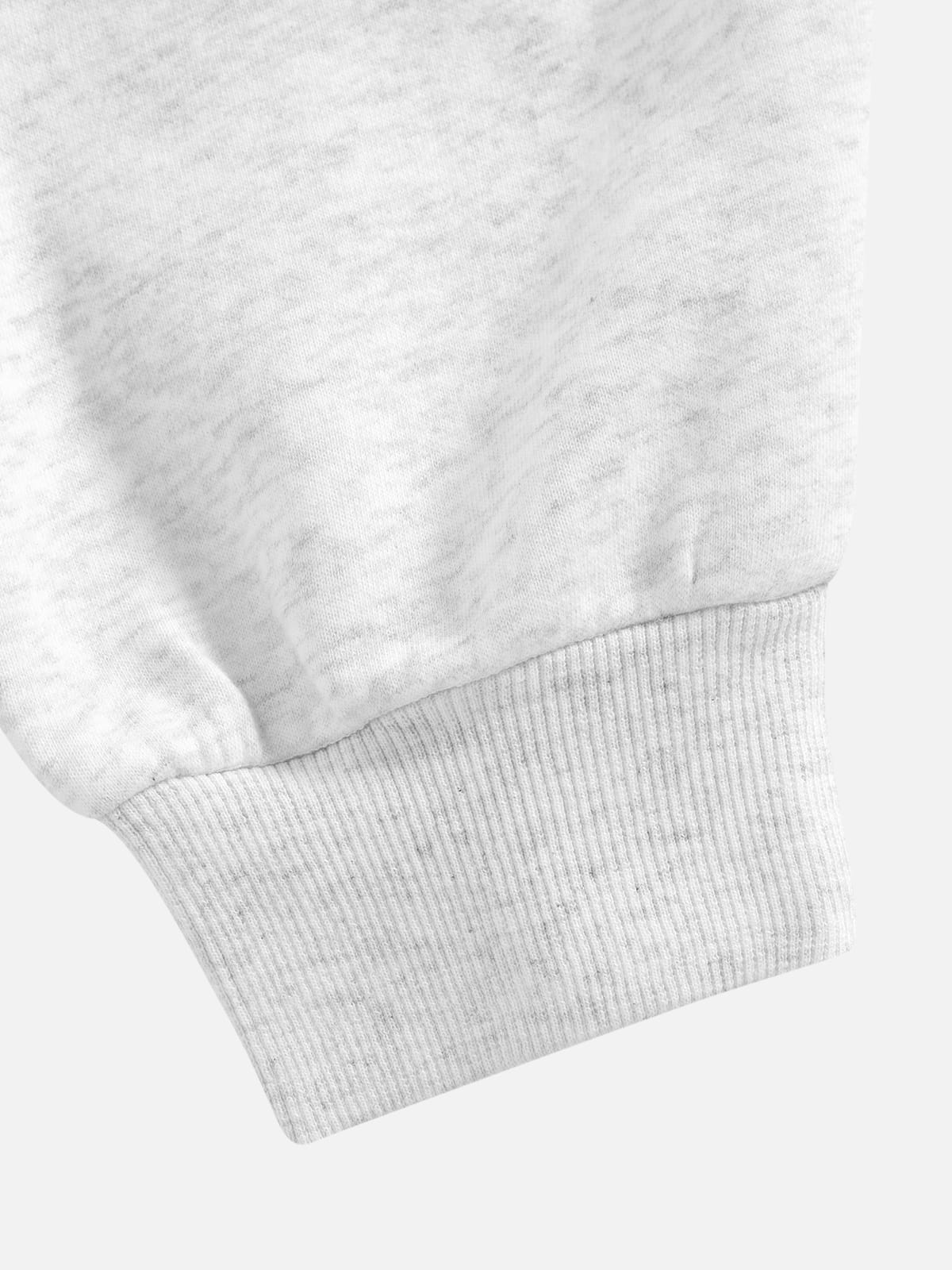 Boxy Contrast Stripe Zip Up Hoodie Grey - Aelfric Eden