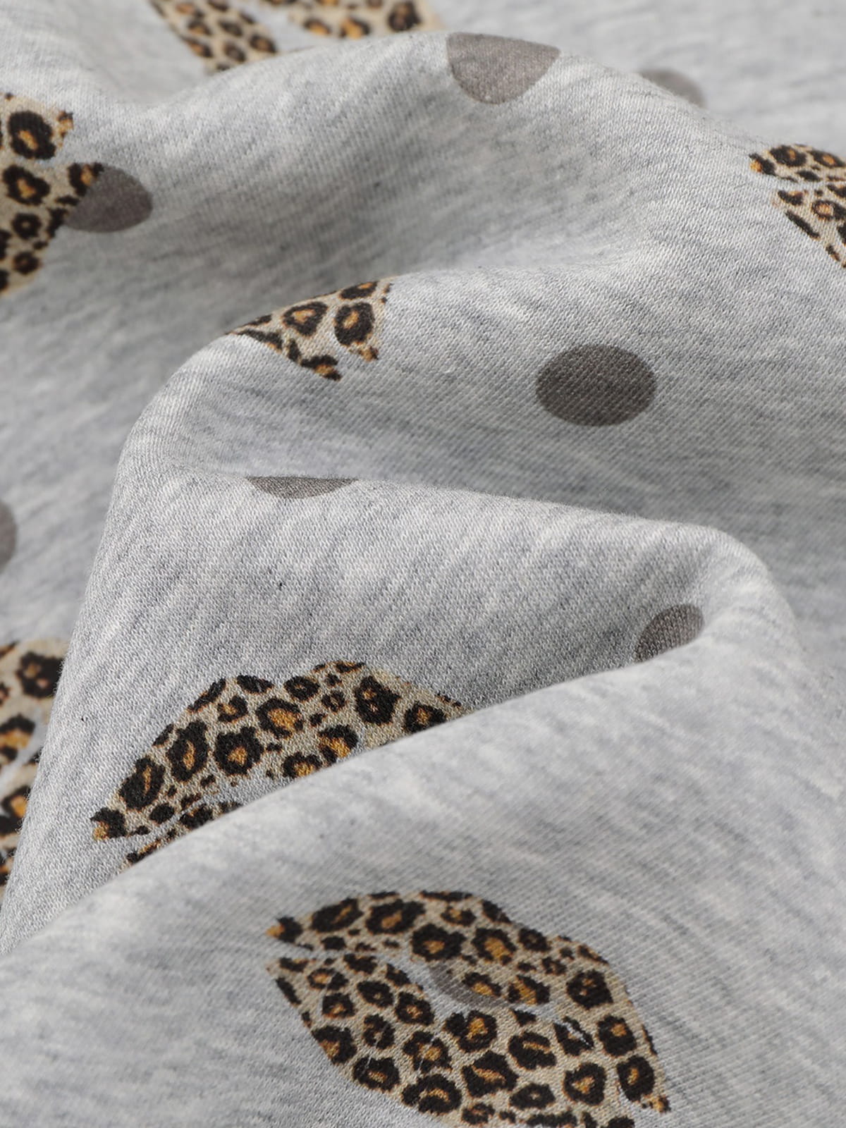 Leopard Zip Up Hoodie Grey - Aelfric Eden