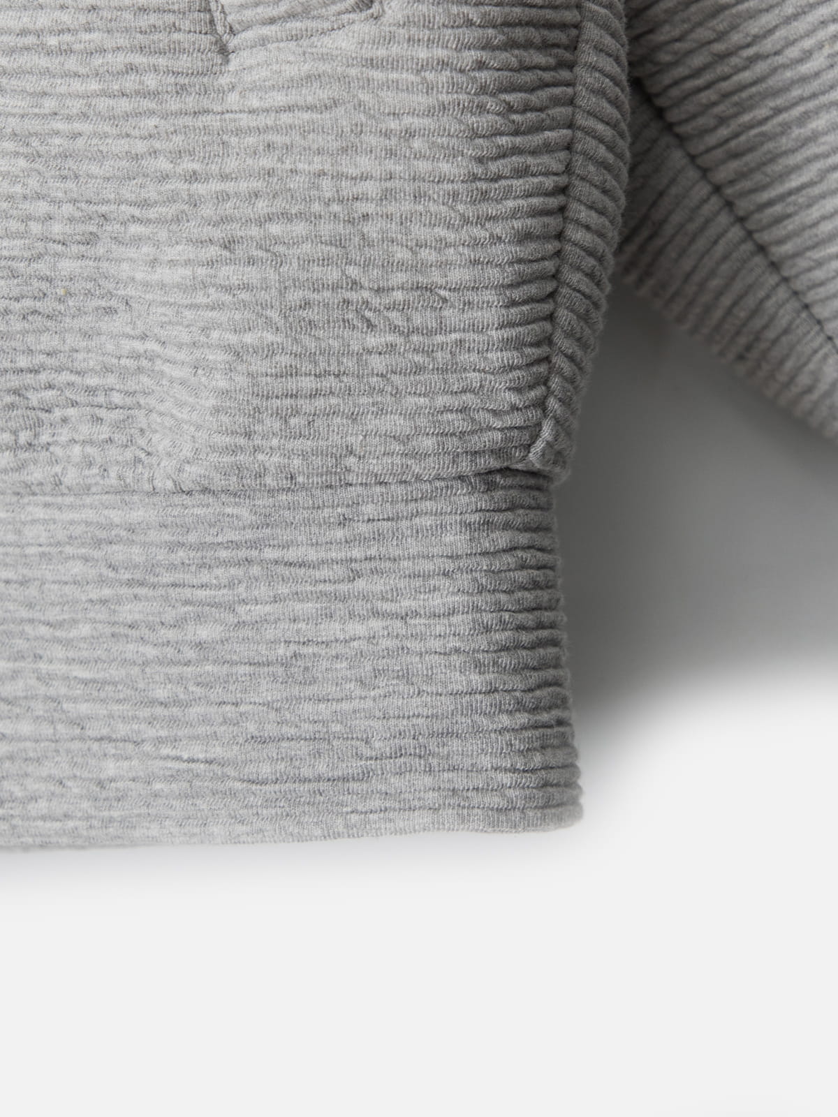 Textured Asymmetrical Zip Up Hoodie Grey - Aelfric Eden