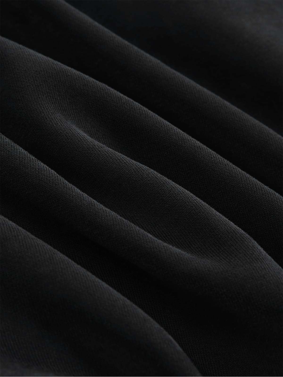 Cropped Script Embroidery Zip Up Hoodie Black - Aelfric Eden