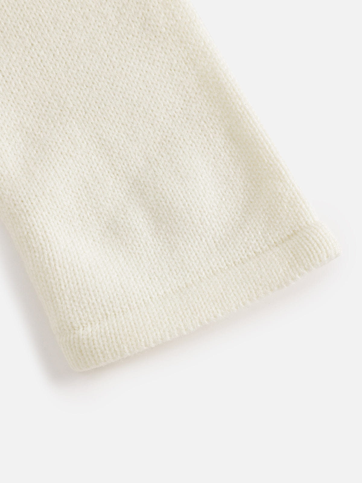 Number Eyelet Knit Sweater Apricot - Aelfric Eden