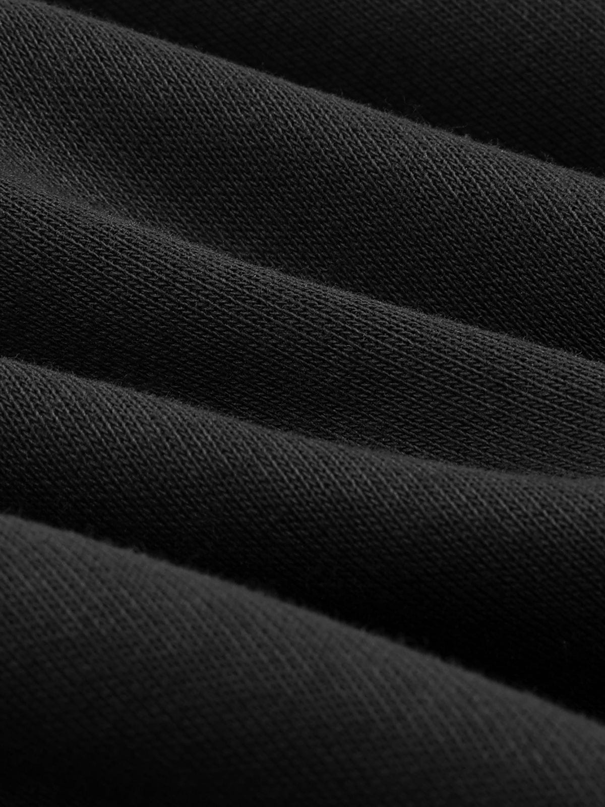 Contrast Panel Baggy Barrel Sweatpants Black - Aelfric Eden