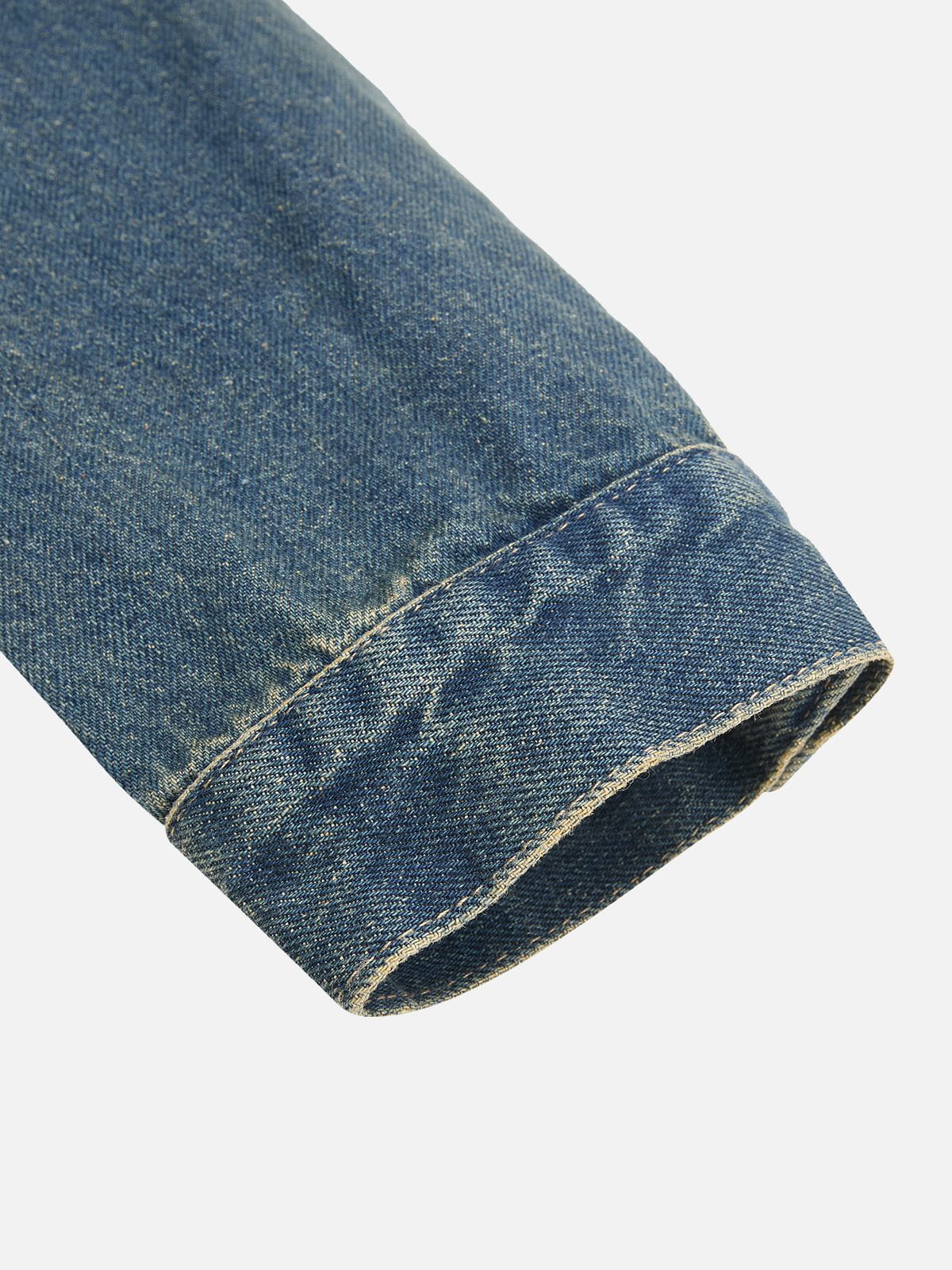 Fireman Clasp Denim Jacket Blue - Aelfric Eden