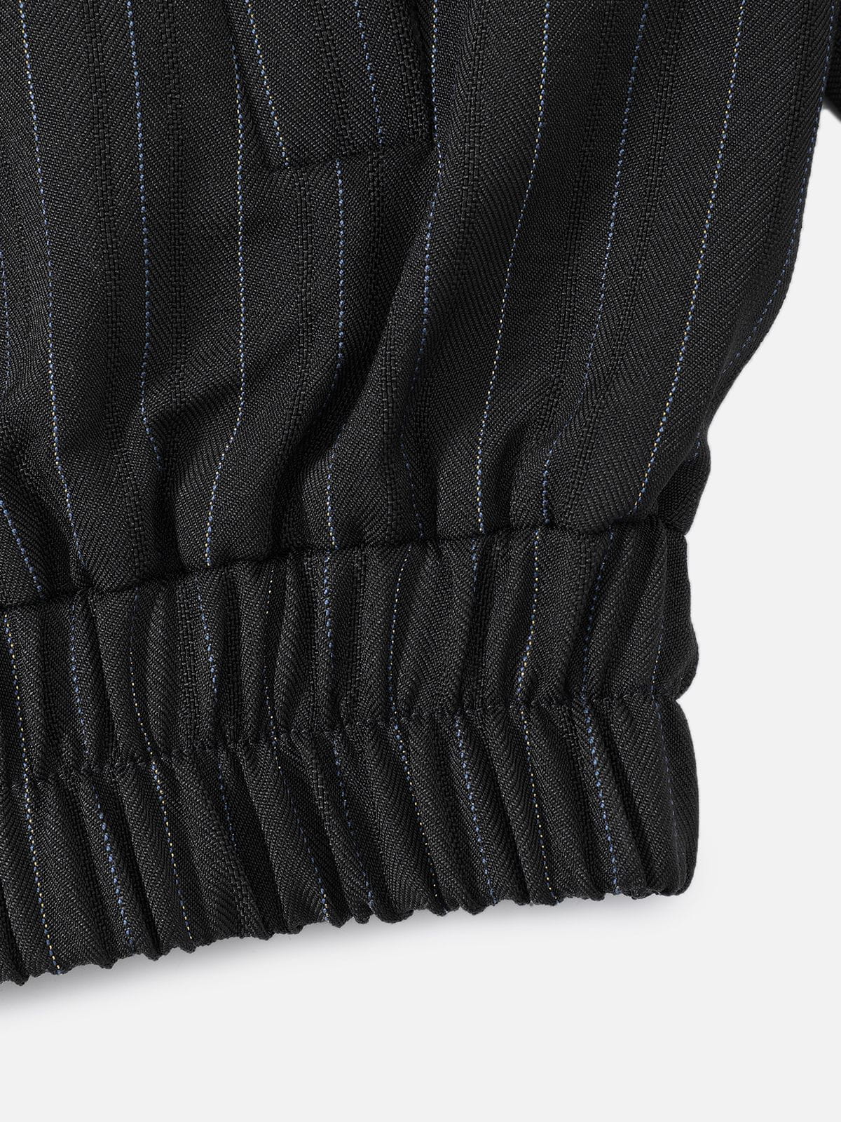 Pinstripe Jacket Dark Grey - Aelfric Eden