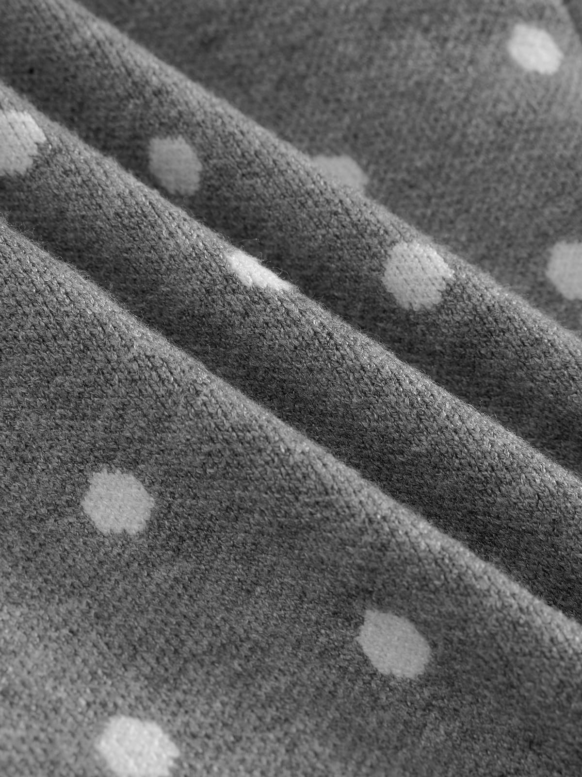 Polka Dot Layered Cardigan Coffee - Aelfric Eden