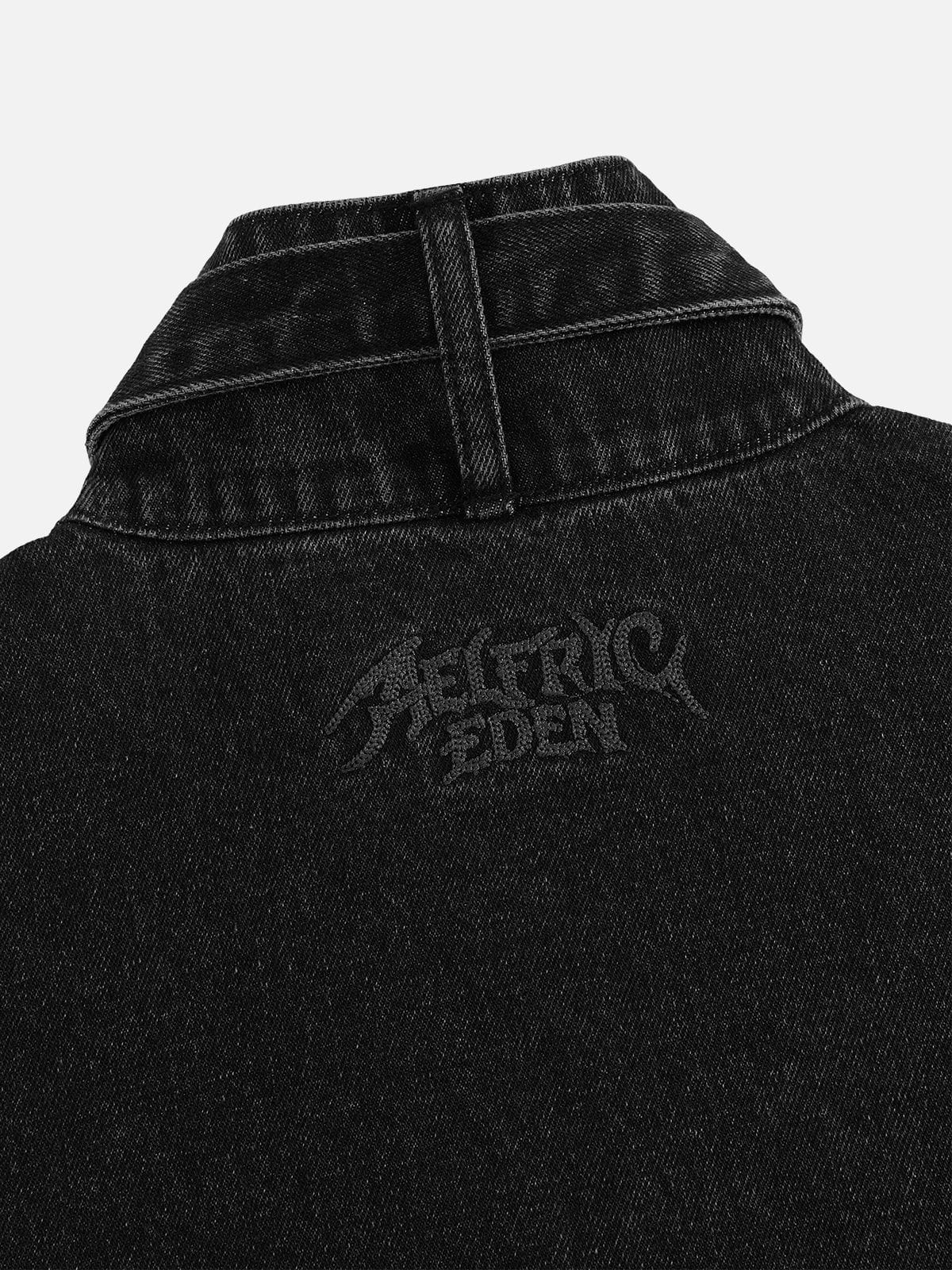 Boxy Fireman Clasp Jacket Black - Aelfric Eden