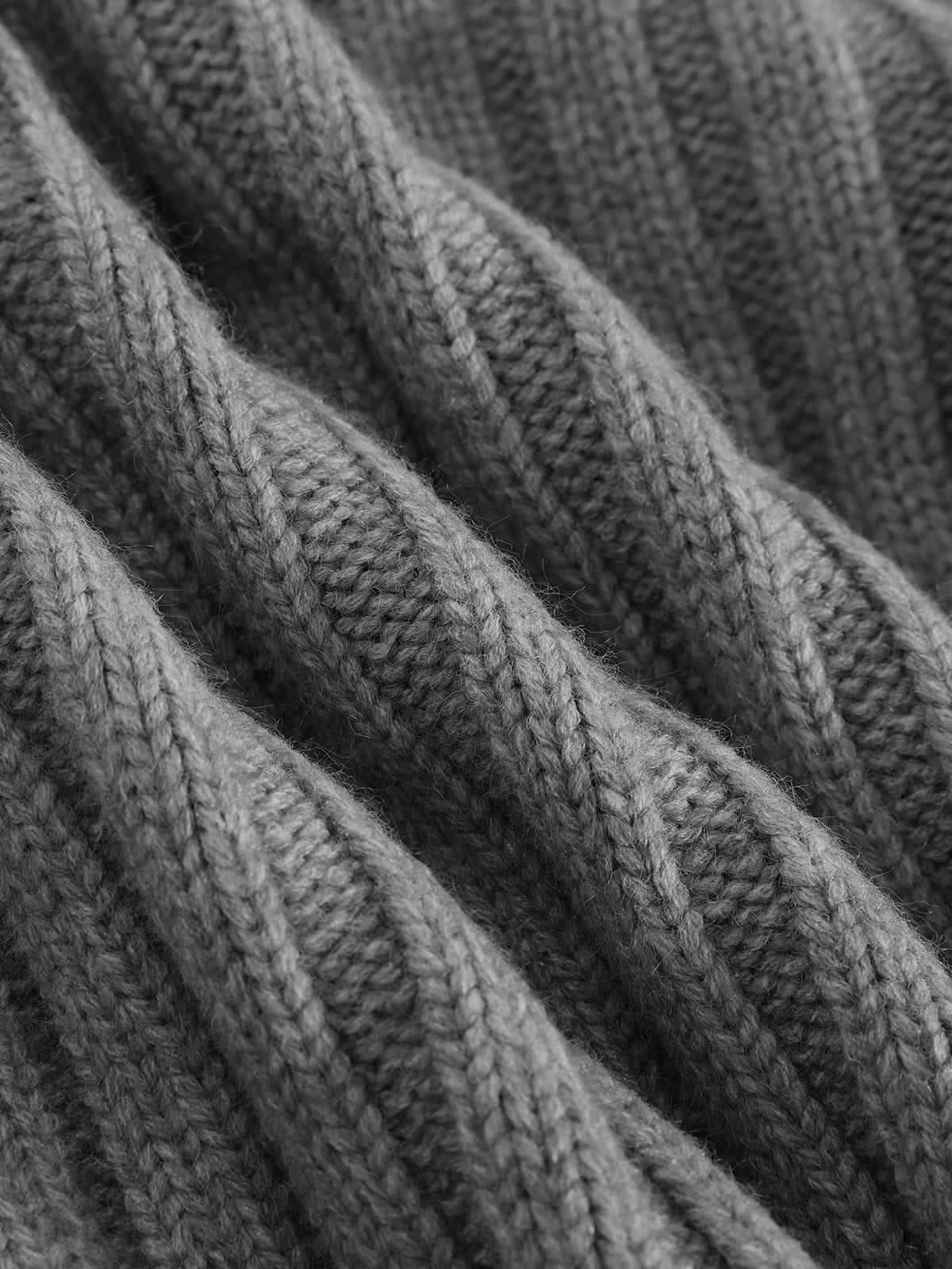 Cable Knit Toggle Zip Cardigan Grey - Aelfric Eden