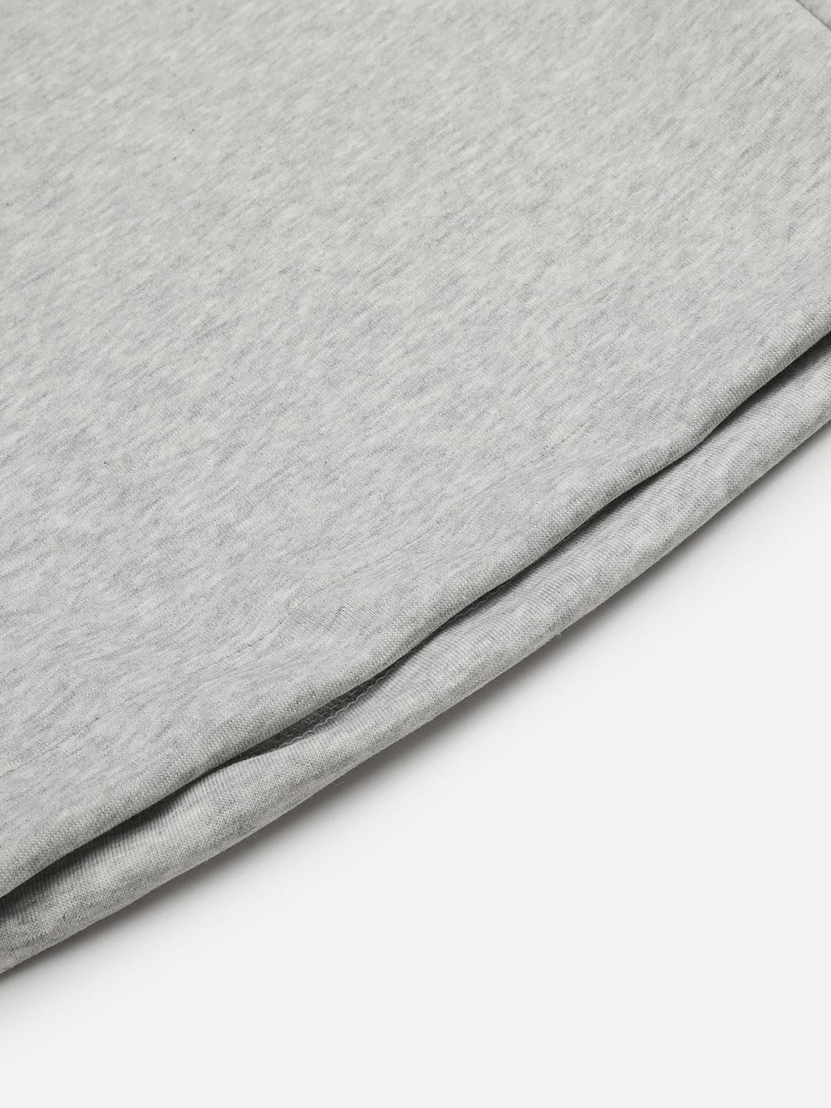 Leopard Panel Baggy Barrel Sweatpants Grey - Aelfric Eden