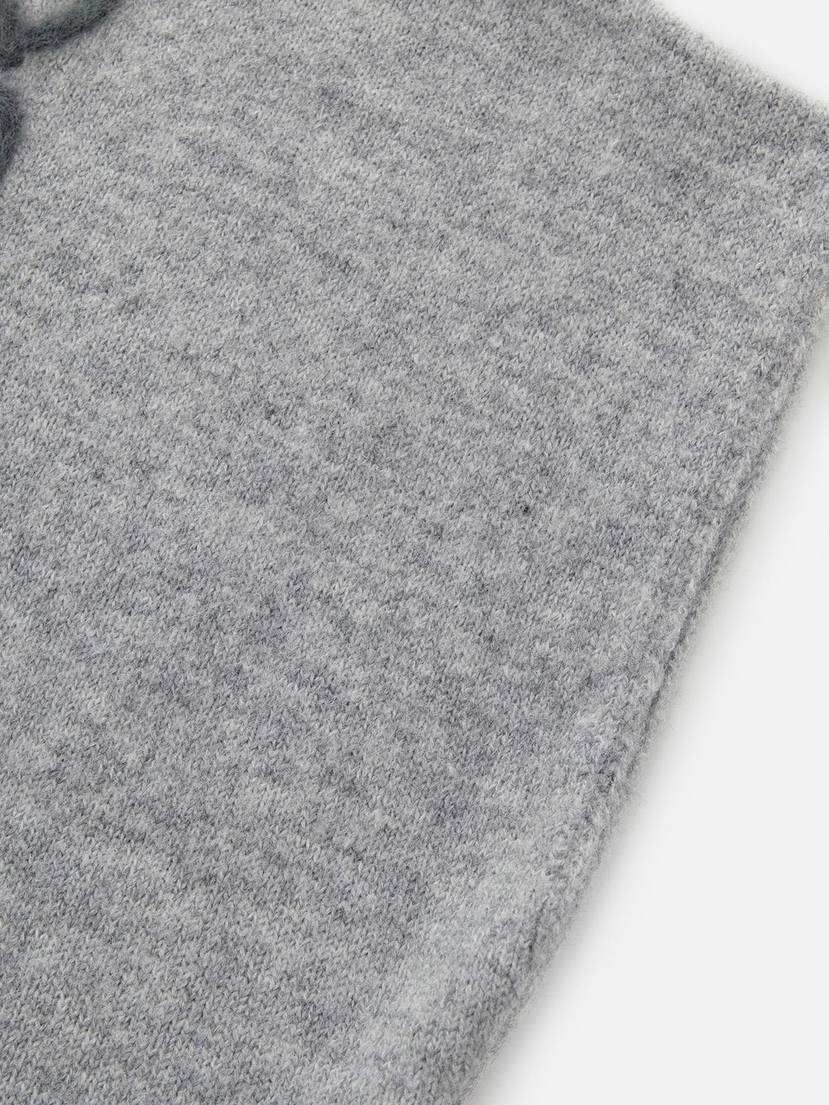 Cat Embroidered Sweater Vest Grey - Aelfric Eden