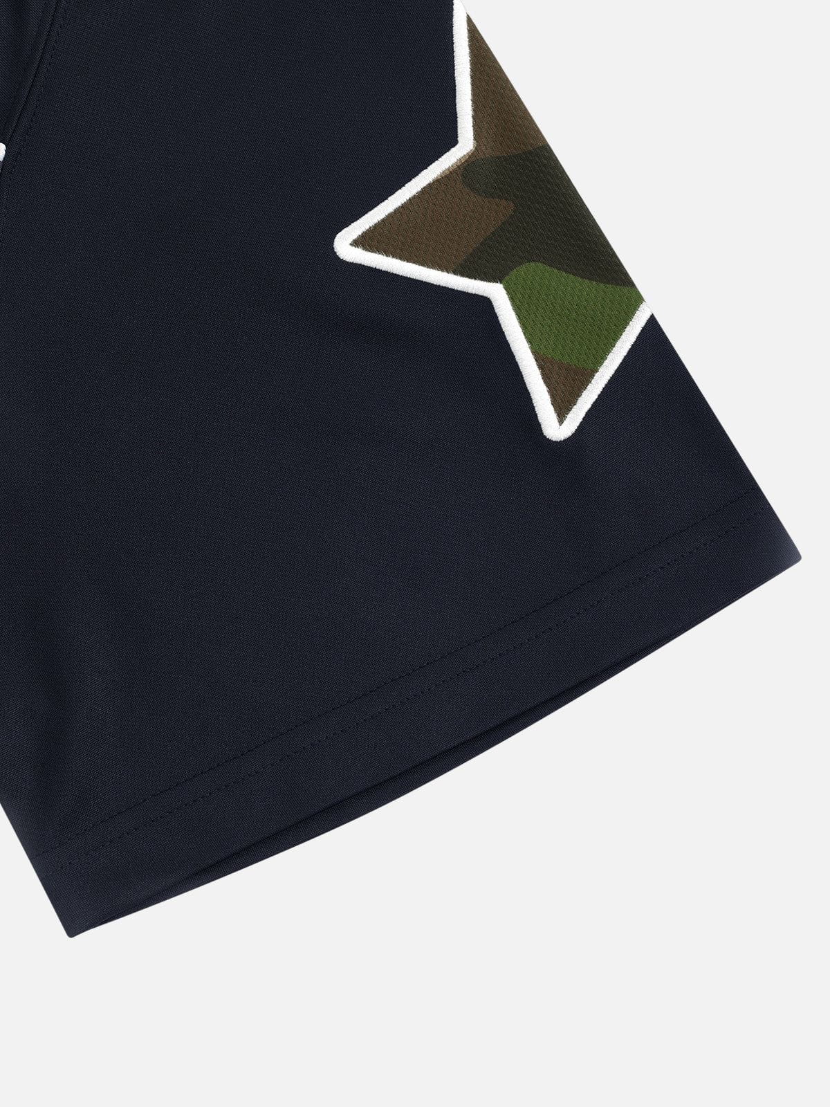 77 Camouflage Football Jersey Black - Aelfric Eden