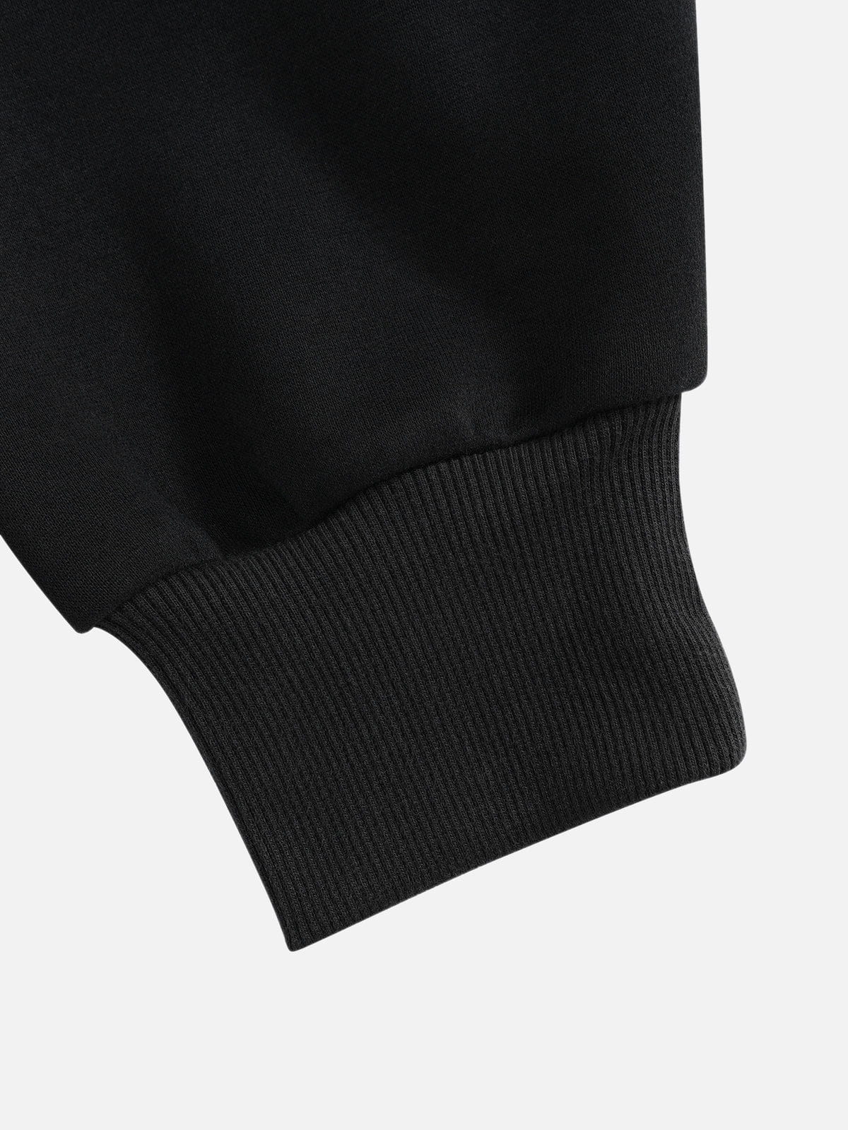 Boxy CAMO Panel Pullover Hoodie Black - Aelfric Eden