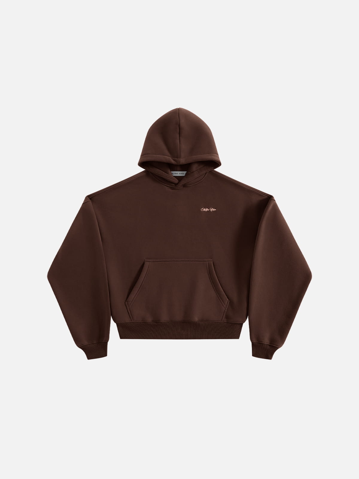 Solid Pullover Boxy Hoodie Light Grey - Aelfric Eden