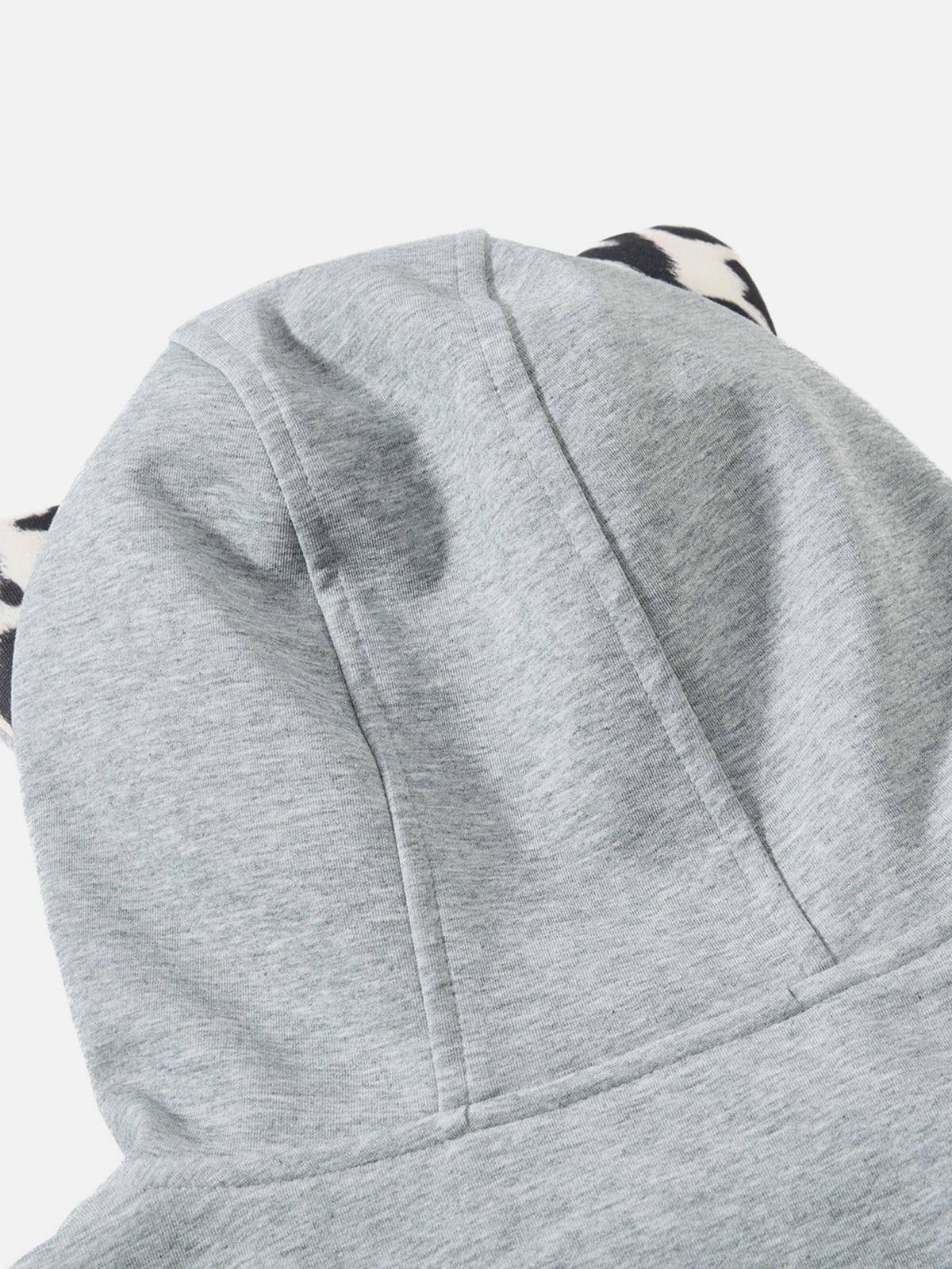 Reversible Leopard Zip Up Hoodie Grey - Aelfric Eden
