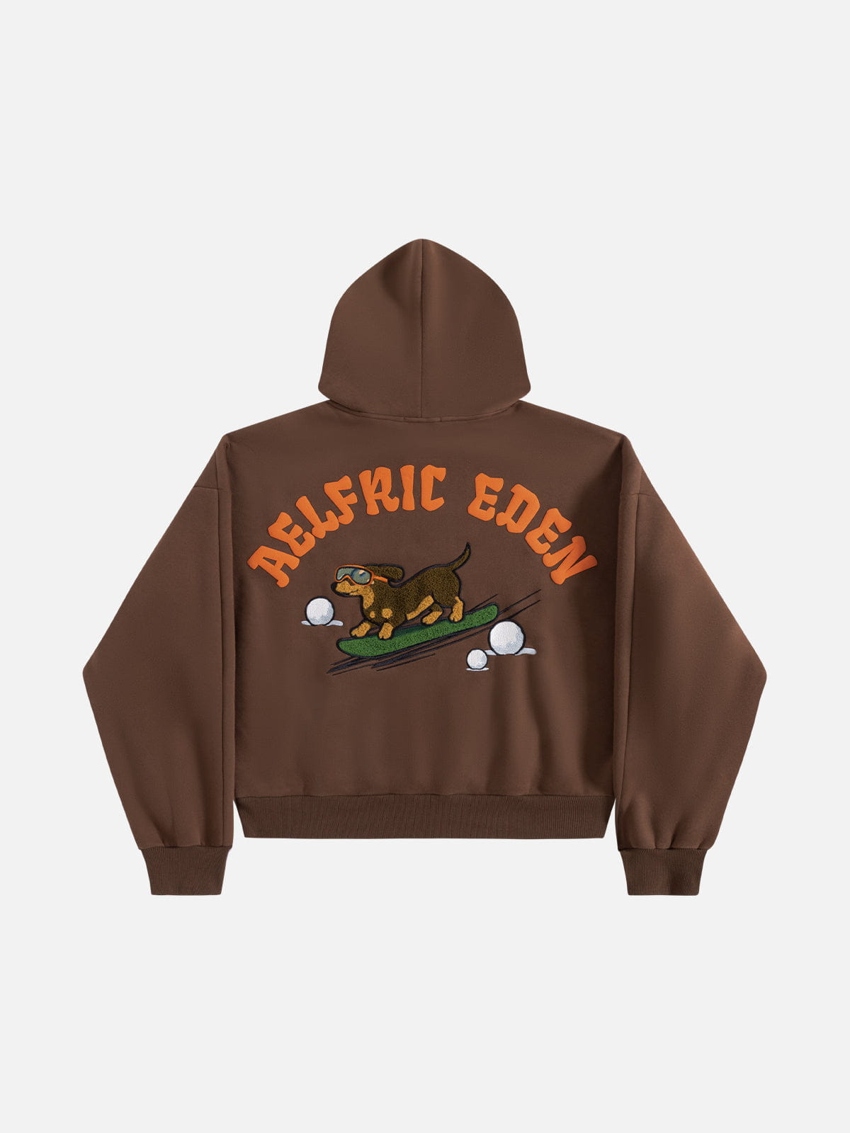 Boxy Dachshund Hoodie Brown - Aelfric Eden
