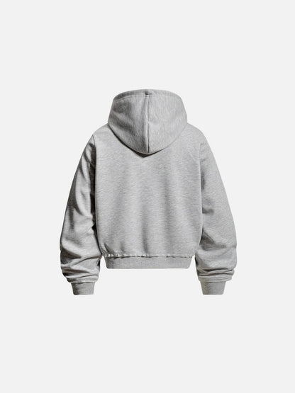 Napoleon Zip Up Hoodie Grey - Aelfric Eden
