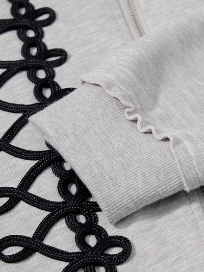 Napoleon Zip Up Hoodie Grey - Aelfric Eden