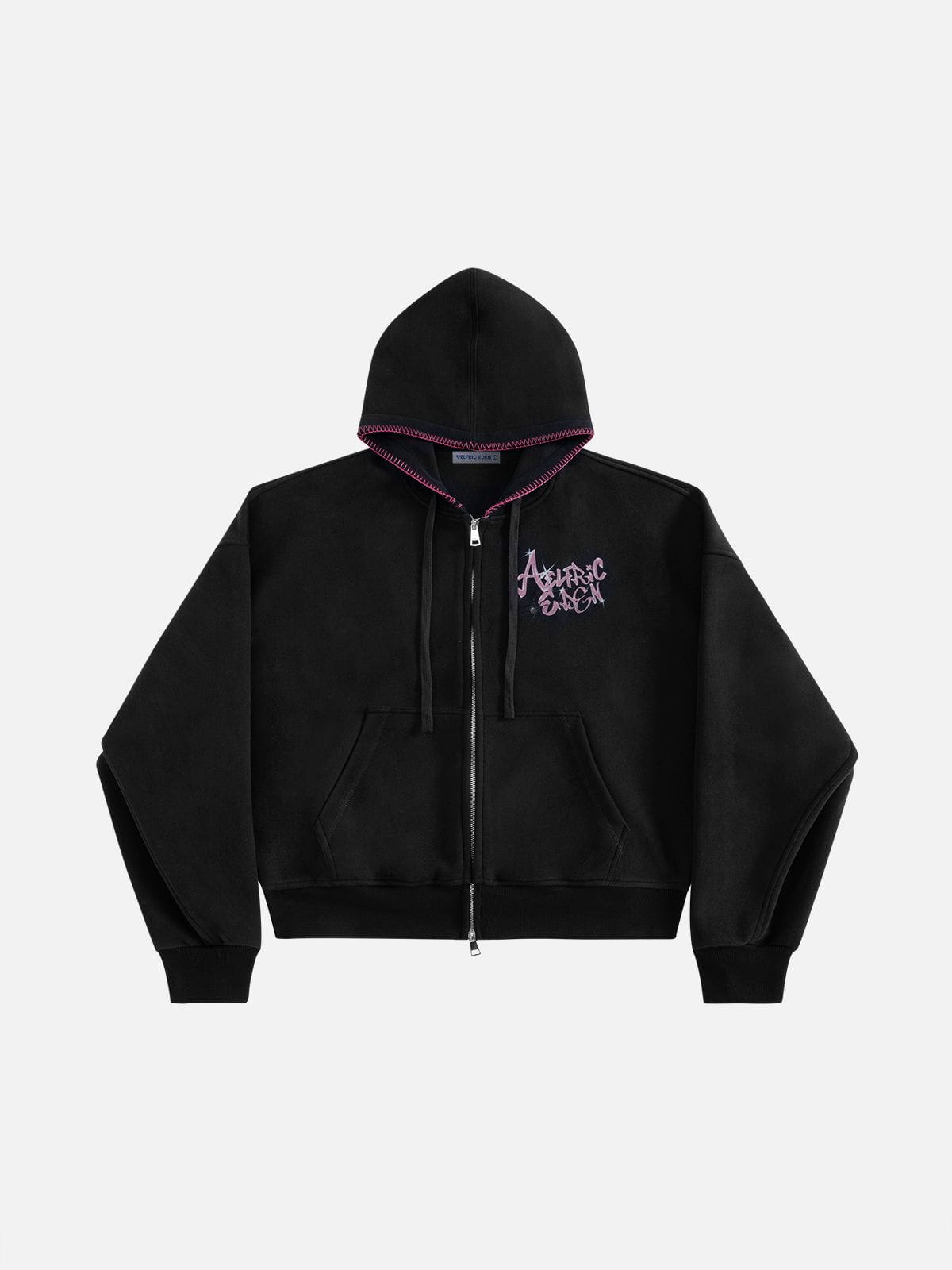 Boxy Spider Cherry Hoodie Black - Aelfric Eden