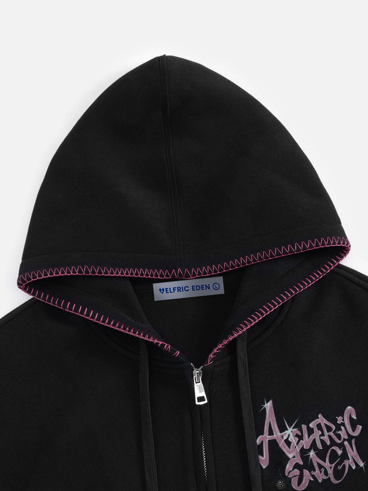 Boxy Spider Cherry Hoodie Black - Aelfric Eden