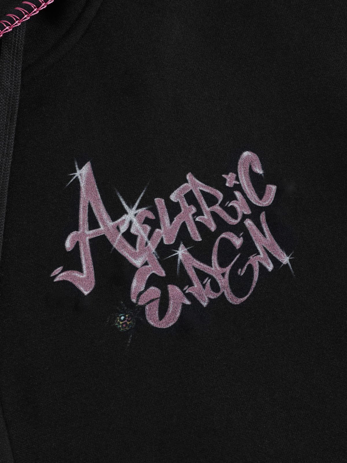 Boxy Spider Cherry Hoodie Black - Aelfric Eden