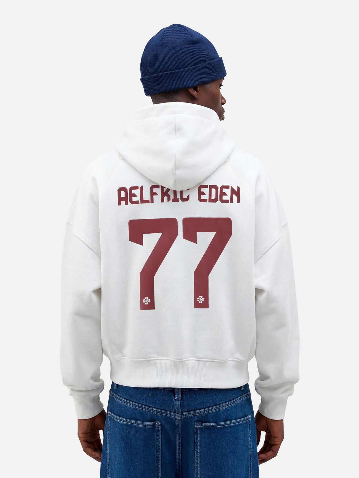 Boxy 77 Pullover Hoodie White - Aelfric Eden