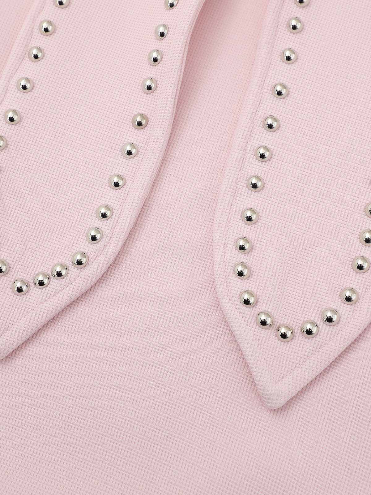 Studded Tie Pullover Hoodie Pink - Aelfric Eden