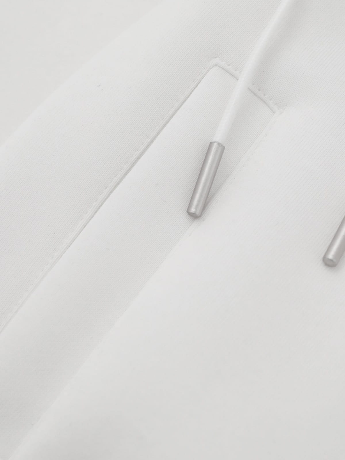 Boxy Laced Zip Up Hoodie White - Aelfric Eden