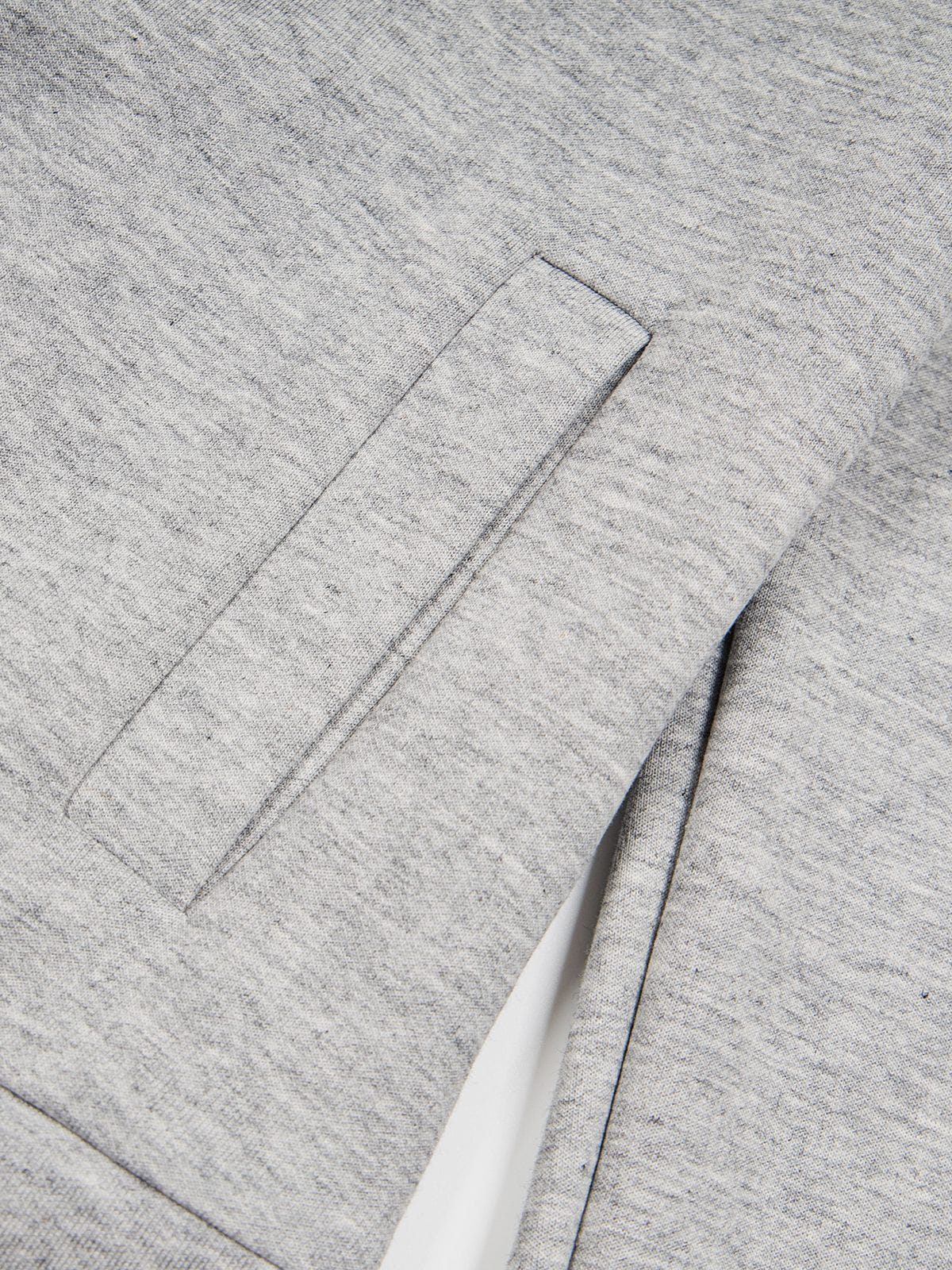Leopard Panel Zip Up Hoodie Grey - Aelfric Eden