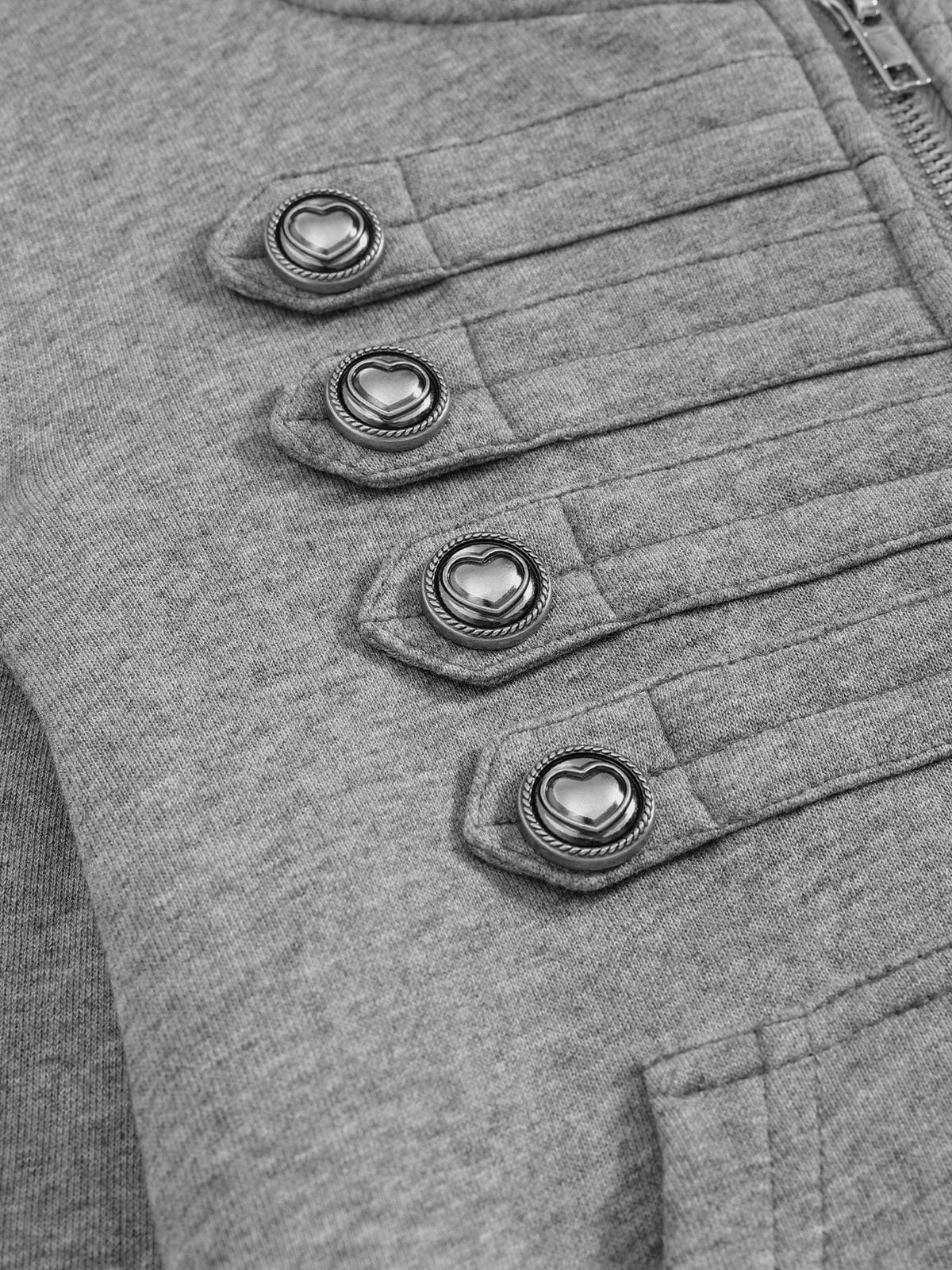 Napoleon Zip Up Hoodie Grey - Aelfric Eden