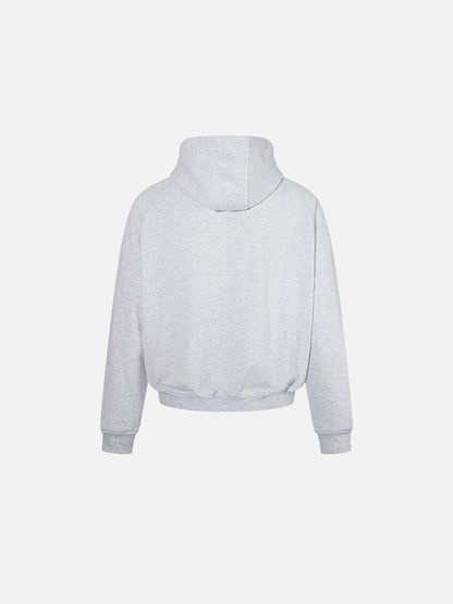 Fireman Clasp Zip Up Hoodie Grey - Aelfric Eden