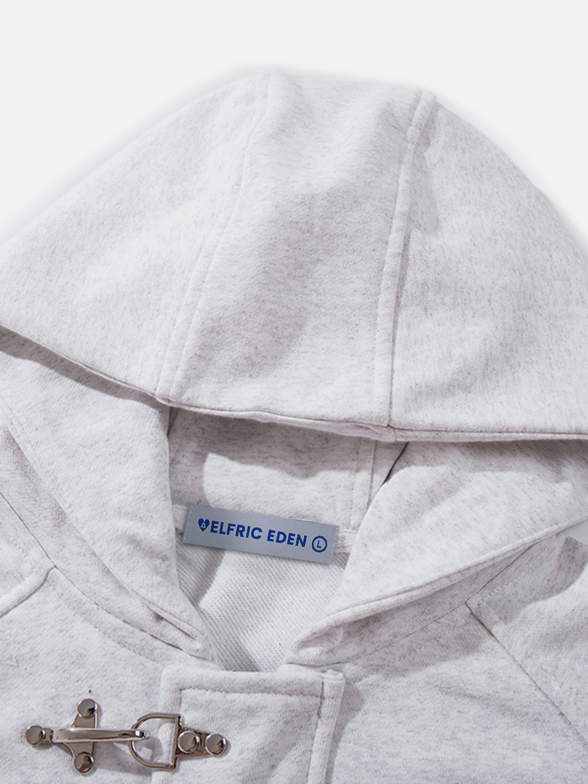 Fireman Clasp Zip Up Hoodie Grey - Aelfric Eden