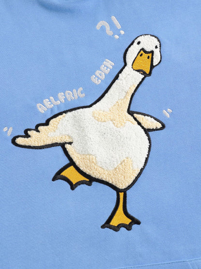 Oversized Duck Pullover Hoodie Blue - Aelfric Eden