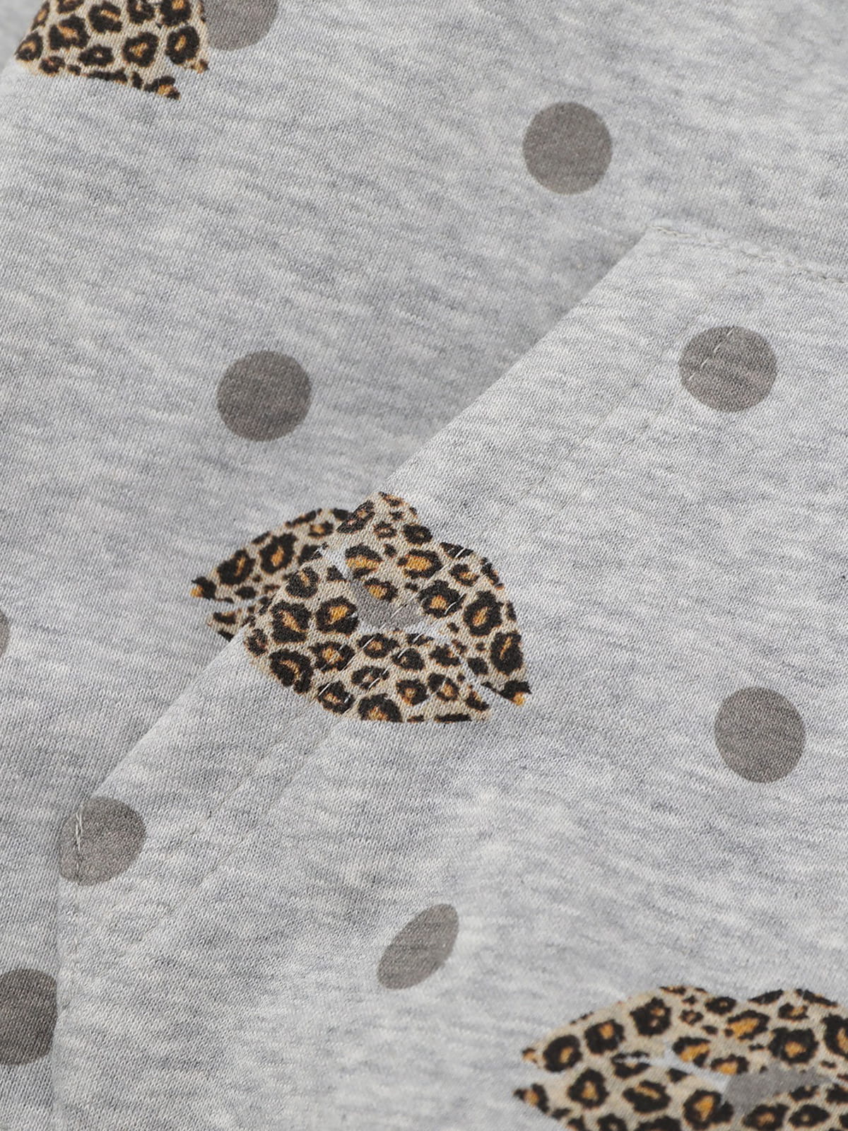 Leopard Zip Up Hoodie Grey - Aelfric Eden