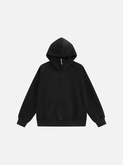 Half Zip Pullover Hoodie Red - Aelfric Eden