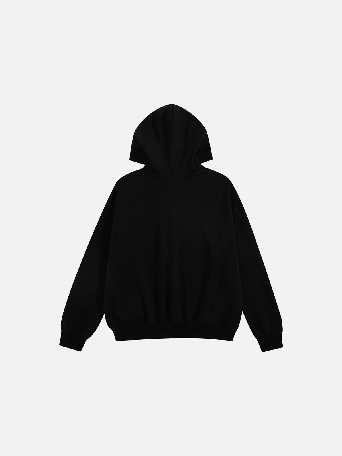 Boxy Cherry Pullover Hoodie Black - Aelfric Eden