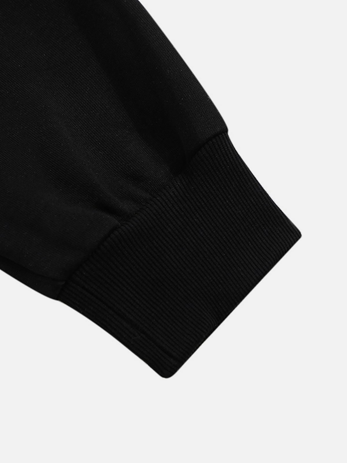 Boxy Cherry Pullover Hoodie Black - Aelfric Eden