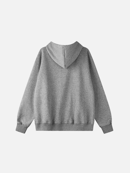 Sequin Star Burst Zip Up Hoodie Grey - Aelfric Eden