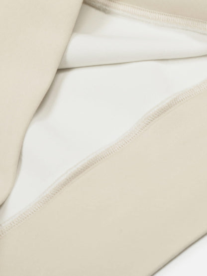 Half Zip Pullover Hoodie Apricot - Aelfric Eden