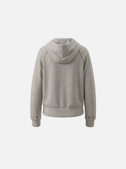 Striped Zip Up Hoodie Khaki - Aelfric Eden