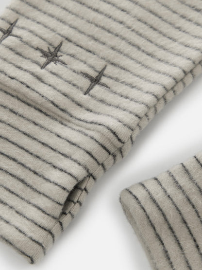 Striped Zip Up Hoodie Khaki - Aelfric Eden