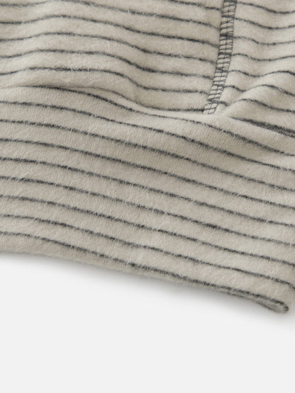 Striped Zip Up Hoodie Khaki - Aelfric Eden