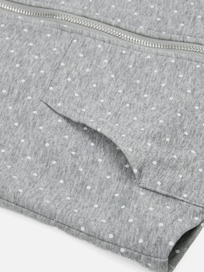 Cat Ear Zip Up Hoodie Grey - Aelfric Eden