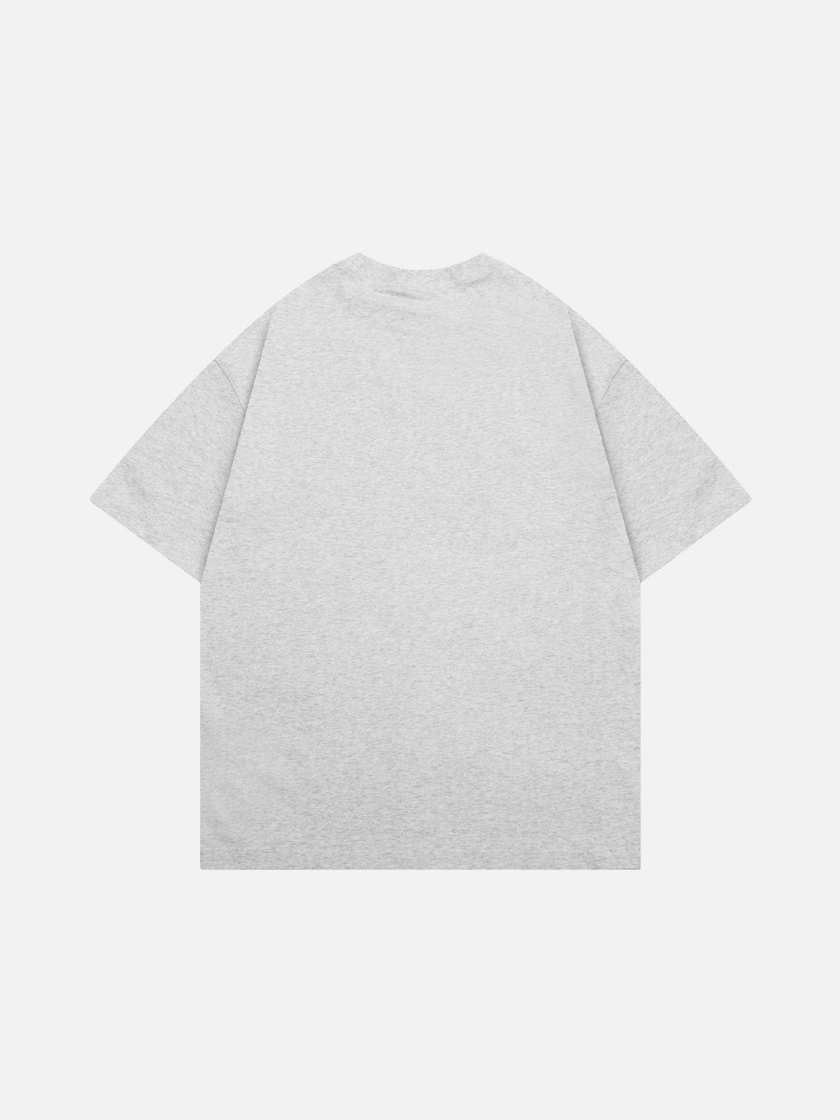 Kitten Graphic Tee Light Grey - Aelfric Eden