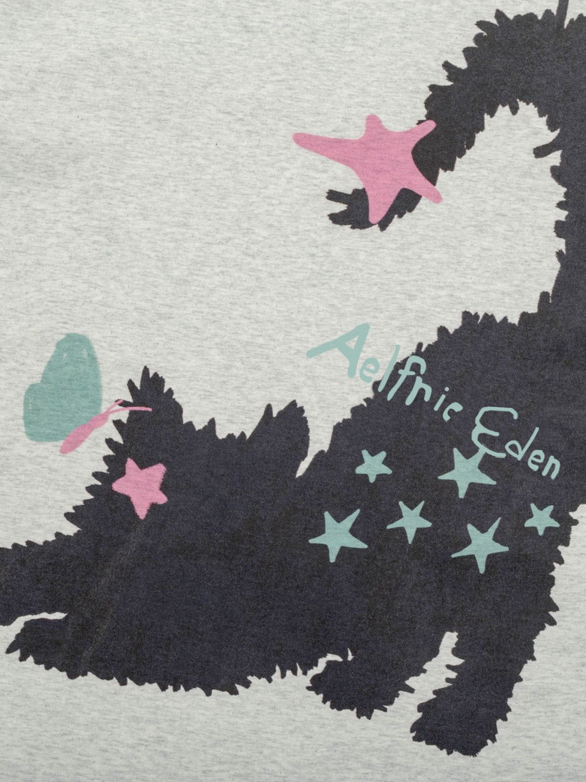 Kitten Graphic Tee Light Grey - Aelfric Eden