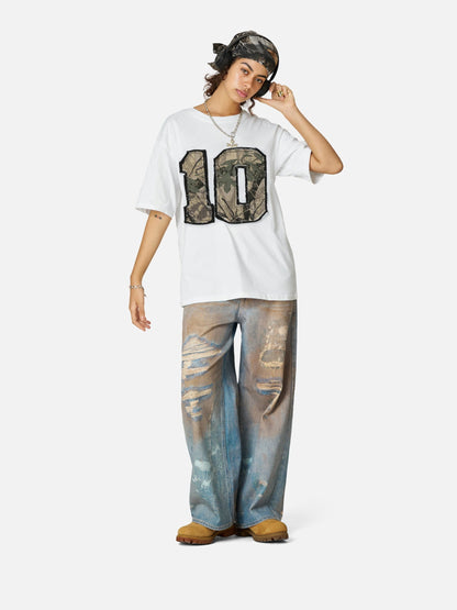 Camo 10 Tee White - Aelfric Eden