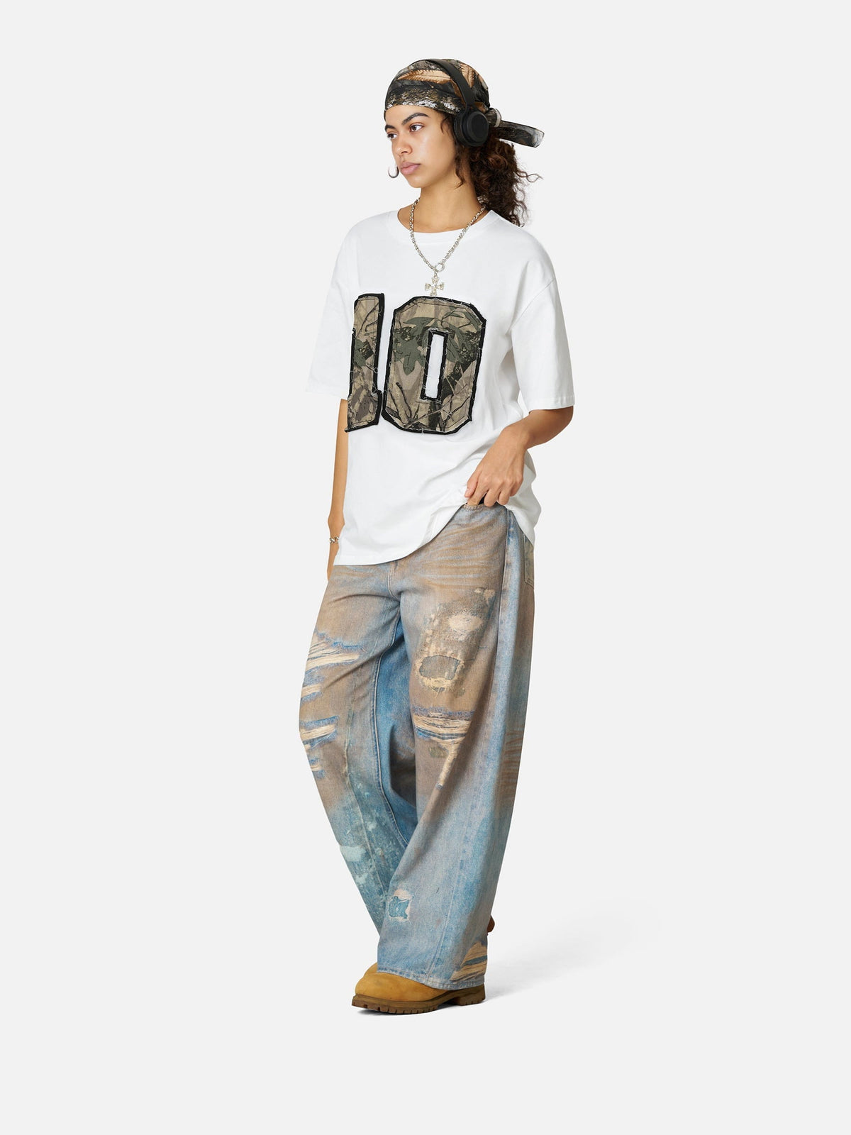 Camo 10 Tee White - Aelfric Eden