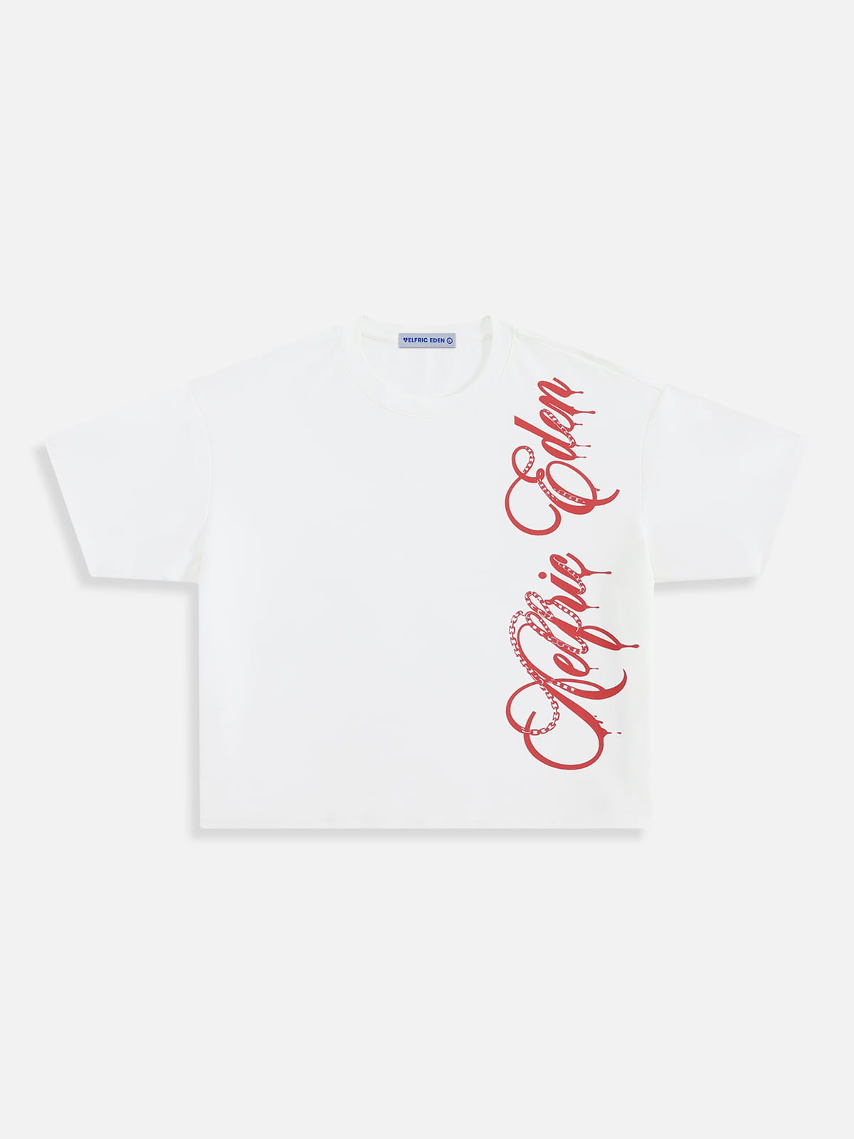Boxy Script Tee White - Aelfric Eden