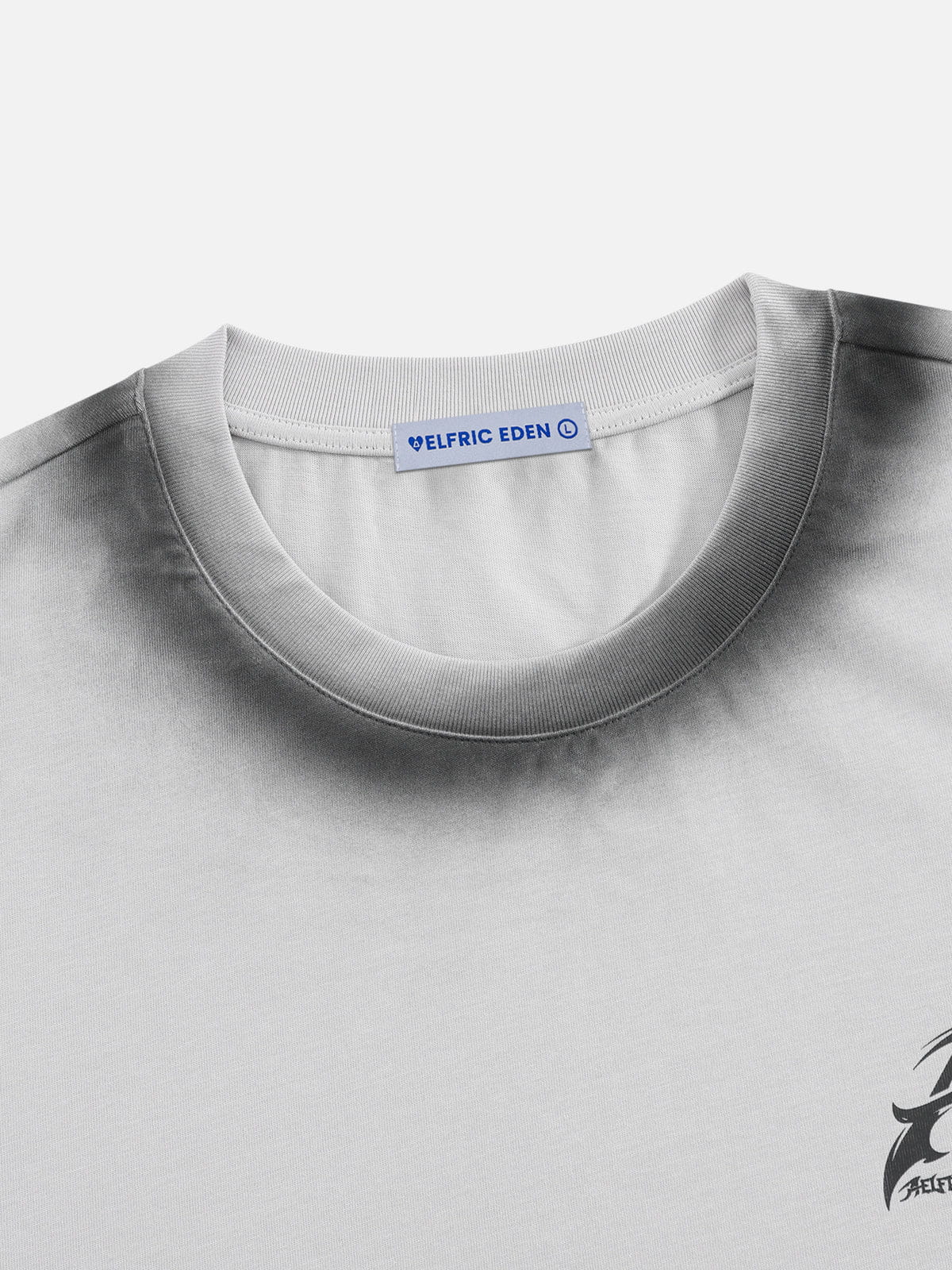 Boxy Spray Fade Star Tee Grey - Aelfric Eden