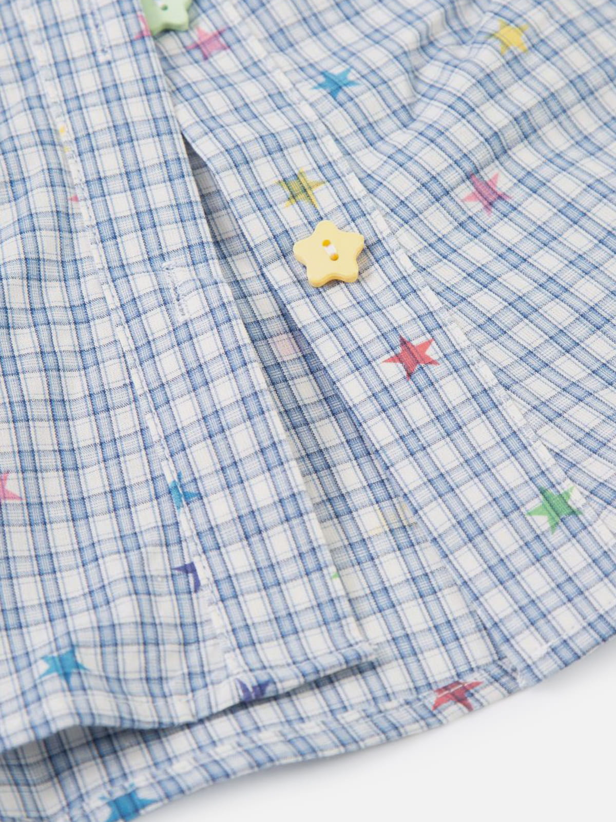 Star Charm Short Sleeve Shirt Light Blue - Aelfric Eden