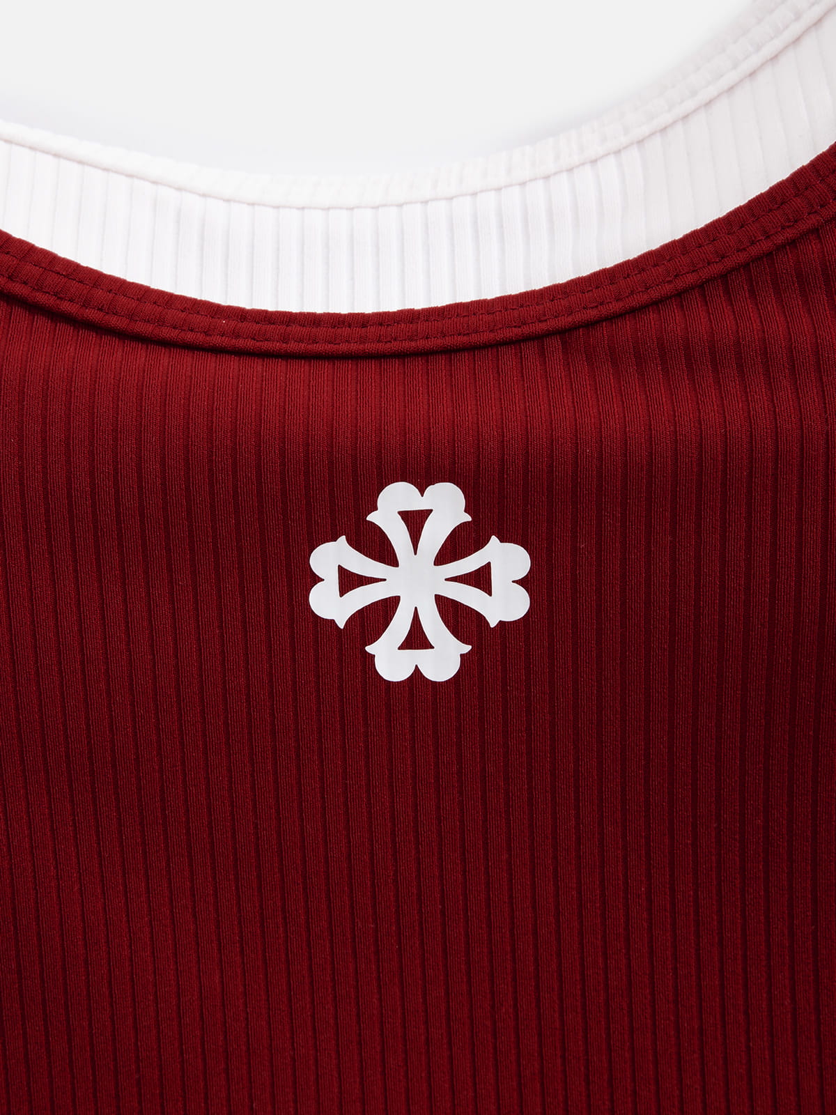 Contrast Layered Padded Cami Top Red - Aelfric Eden