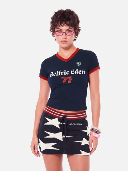 Star Knit Tube Top Dark Blue - Aelfric Eden
